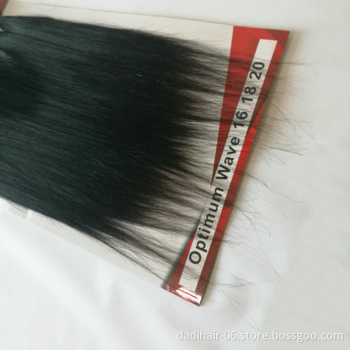 Xuchang dadi Adorable hair factory price animal mixed synthetic hair silk straight 8pcs/lot with free closure,package 100% human